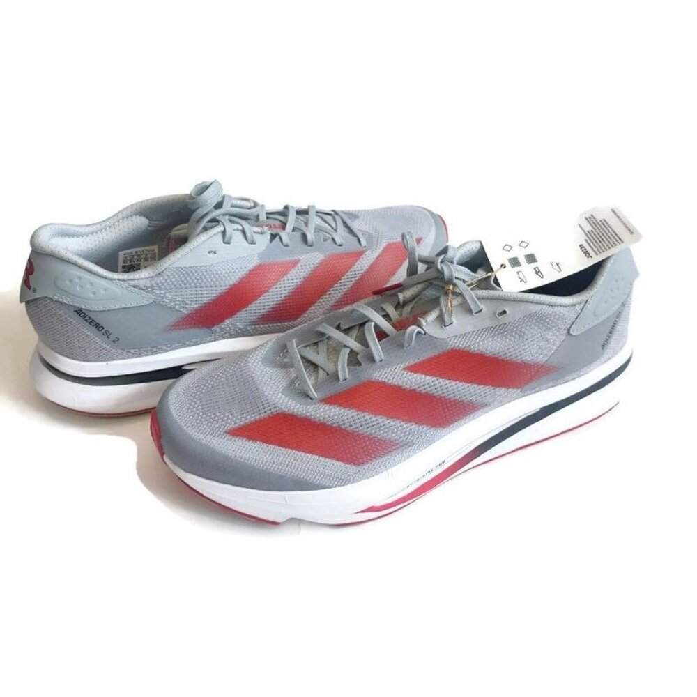 Adidas Adizero SL2 Mens Size 10 Rutgers Scarlet Knights Running Shoes Stone Gray - Picture 12 of 12